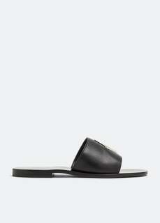 Сандалии PHILIPP PLEIN Hexagon slide sandals, черный