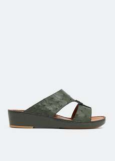 Сандалии PRIVATE COLLECTION Quadratura Edredon sandals, зеленый