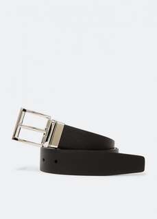 Ремень PRADA Saffiano leather reversible belt, черный