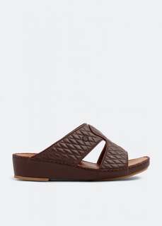 Сандалии PRIVATE COLLECTION Peninsula leather sandals, коричневый