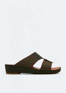 Сандалии PRIVATE COLLECTION Cerchio Mosaico contrast sandals, зеленый