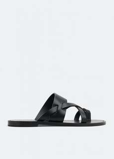 Сандалии SAINT LAURENT Culver sandals, черный