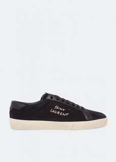 Кроссовки SAINT LAURENT Court Classic sneakers, черный