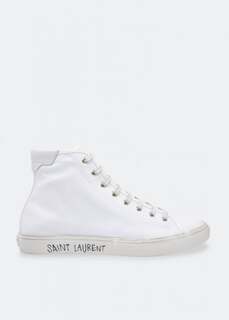 Кроссовки SAINT LAURENT Malibu sneakers, белый