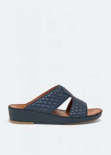 Сандалии PRIVATE COLLECTION Peninsula matelasse sandals, синий