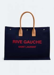 Сумка-тоут SAINT LAURENT Rive Gauche large tote bag, синий