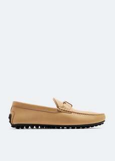 Лоферы TOD&apos;S City Gommino driving loafers, бежевый Tod’S