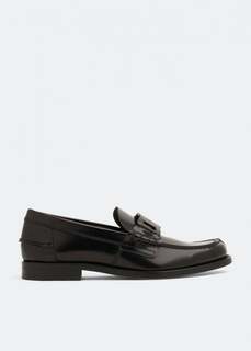 Лоферы TOD&apos;S Leather loafers, черный Tod’S