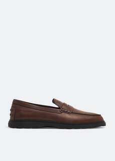 Лоферы TOD&apos;S Penny leather loafers, коричневый Tod’S