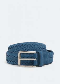 Ремень TOD&apos;S Braided leather belt , синий Tod’S