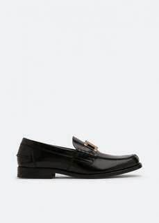 Лоферы TOD&apos;S Leather loafers, черный Tod’S