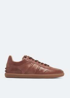 Кроссовки TOD&apos;S Tabs leather sneakers, коричневый Tod’S