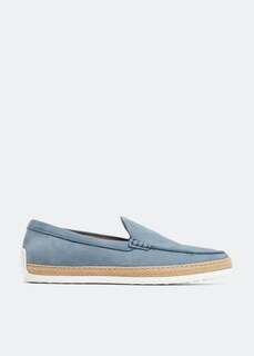 Лоферы TOD&apos;S Suede slip-on loafers, синий Tod’S