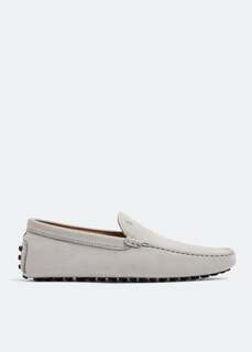 Лоферы TOD&apos;S Gommino driving loafers, серый Tod’S