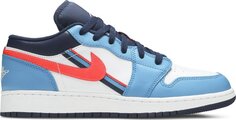 Кроссовки Air Jordan 1 Low GS Game Time, синий