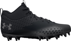 Бутсы Under Armour Spotlight Select 3 MC GS Black Metallic Silver, черный