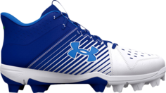 Бутсы Under Armour Leadoff Mid RM GS Royal White, синий