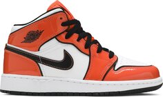 Кроссовки Air Jordan 1 Mid SE GS Turf Orange, оранжевый