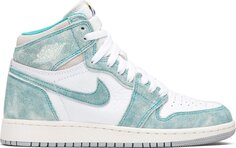 Кроссовки Air Jordan 1 Retro High OG GS Turbo Green, зеленый