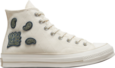 Кроссовки Converse Chuck 70 High Crafted Patches - Egret, кремовый