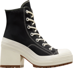 Кроссовки Converse Chuck 70 High De Luxe Heel Black Egret, черный