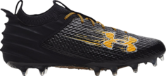 Бутсы Under Armour Blur Smoke 2.0 MC Black Steeltown Gold, черный