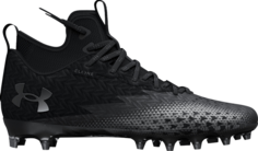 Бутсы Under Armour Spotlight Clone 3.0 MC Black Metallic Silver, черный