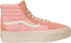 Кеды Vans Joe Freshgoods x Sk8-Hi Reissue Platform LX Coral Almond, розовый