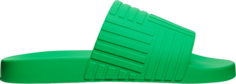 Сандалии Bottega Veneta Slide Parakeet, зеленый
