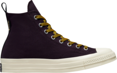 Кроссовки Converse Chuck 70 Counter Climate GORE-TEX High Black Cherry Yellow, фиолетовый