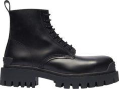 Ботинки Balenciaga Strike Lace-Up Boot Black, черный