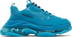 Кроссовки Balenciaga Triple S Sneaker Clear Sole - Blue, синий