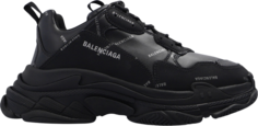 Кроссовки Balenciaga Triple S Sneaker Allover Logo - Black, черный