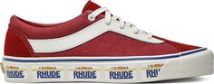 Кеды Vans Rhude x Bold Ni California Plate - Red, красный