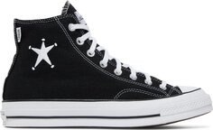 Кроссовки Converse Stussy x Chuck 70 High Black, черный