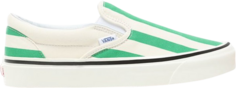 Кеды Vans Slip-On 98 DX Big Stripe - White Green, зеленый