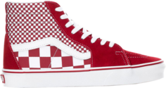 Кеды Vans Sk8-Hi Red Mix Checker, красный