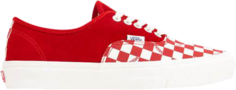 Кеды Vans OG Authentic LX Racing Red Checkerboard Toe, красный