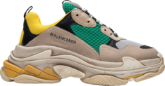 Кроссовки Balenciaga Triple S Sneaker Green Yellow 2018, зеленый