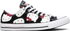 Кроссовки Converse Hello Kitty x Chuck Taylor All Star Canvas Ox Black, черный