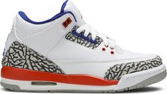 Кроссовки Air Jordan 3 Retro GS Knicks, белый