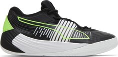 Кроссовки Puma Fusion Nitro Black Green Glare, черный