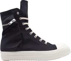 Кроссовки Rick Owens DRKSHDW Fogachine Cotton Nylon Cargo High Black Milk, черный