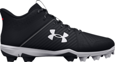 Бутсы Under Armour Leadoff Mid RM Black White, черный