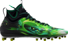 Бутсы Under Armour Spotlight Lux MC LE Slime, черный