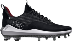 Бутсы Under Armour Harper 7 Low ST Black White, черный