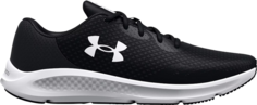 Кроссовки Under Armour Charged Pursuit 3 4E Wide Black White, черный