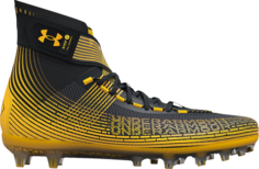 Бутсы Under Armour Highlight MC Black Steeltown Gold, черный