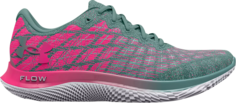 Кроссовки Under Armour Flow Velociti Wind 2 Retro Teal Electro Pink, зеленый