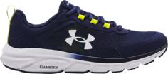 Кроссовки Under Armour Charged Assert 9 Midnight Navy Yellow Ray, синий